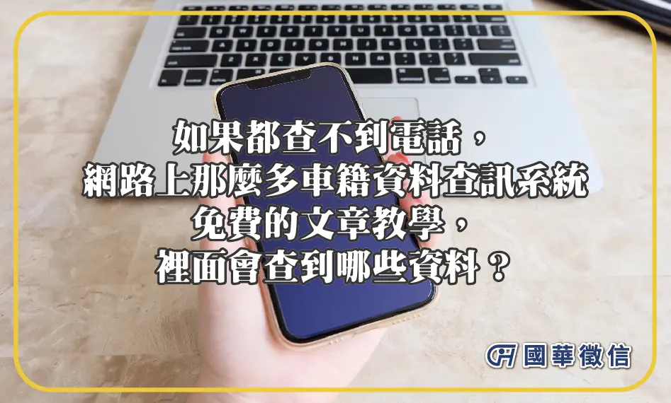 如果都查不到電話，網路上那麼多車籍資料查訊系統免費的文章教學，裡面會查到哪些資料？