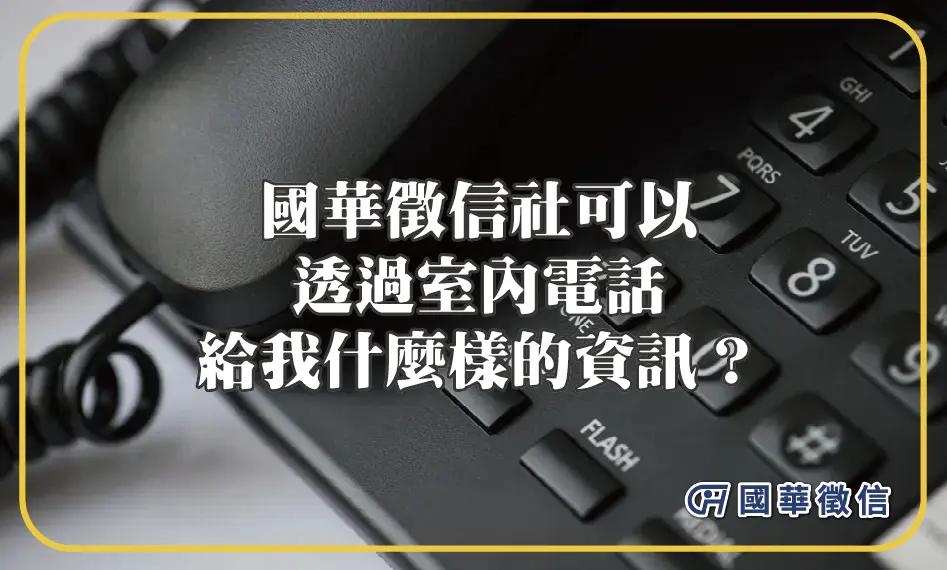 國華徵信社可以透過室內電話給我什麼樣的資訊？